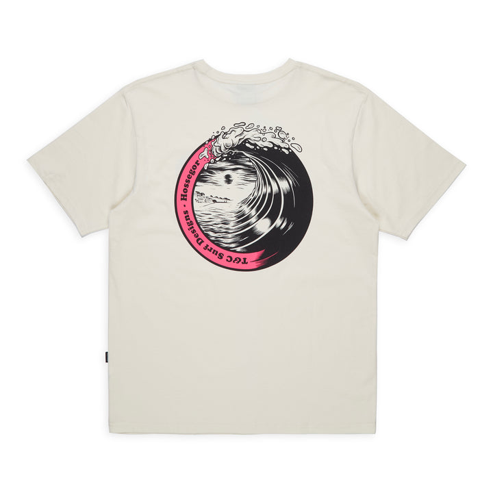 T&C Surf Designs Tortuga Hossegor S/S Tee - Off White Pink