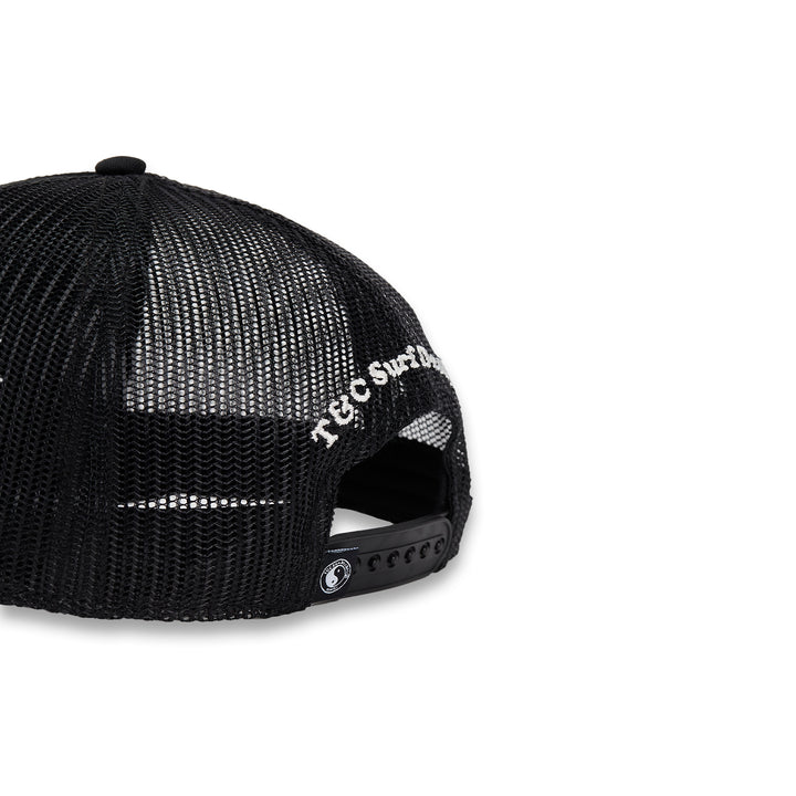 T&C Surf Designs YY Trucker Cap - Black Black Black logo