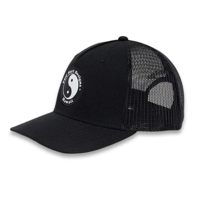 T&C Surf Designs YY Trucker Cap - Black Black Black logo