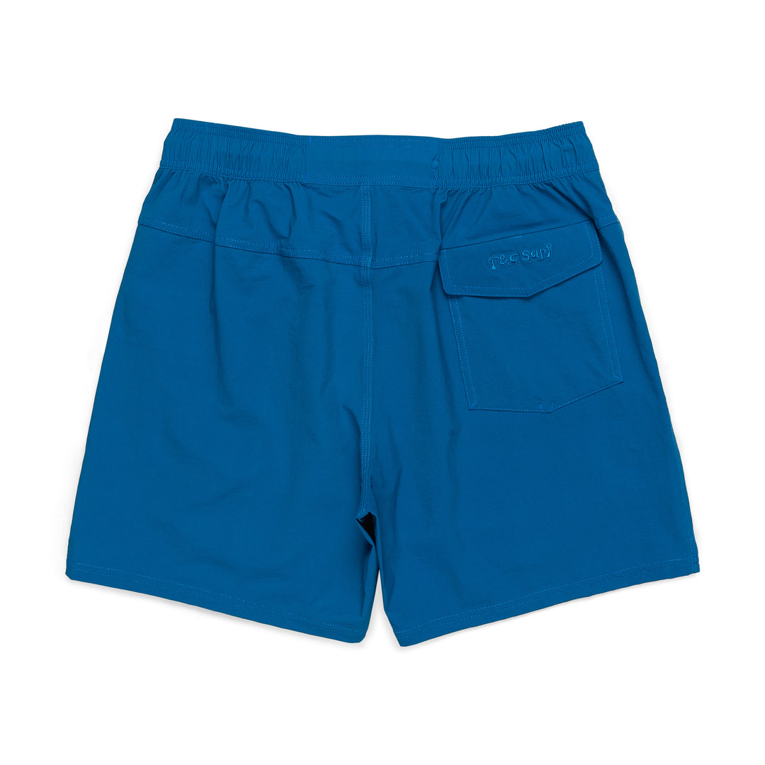 T&C Surf Designs OG Elastic 16,5" Beach Short - Royal Blue