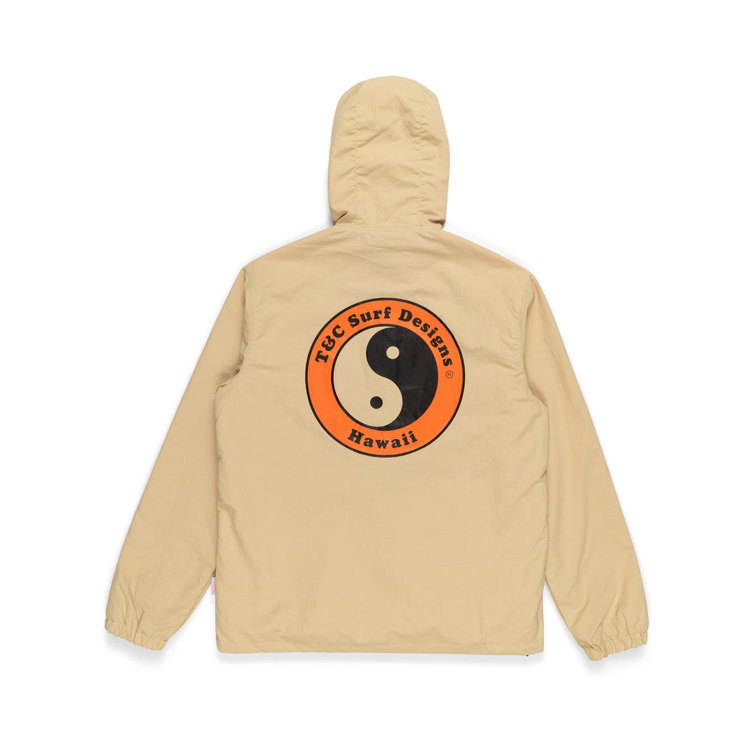 T&C Surf Designs Hooded Coach Jacket - Sand