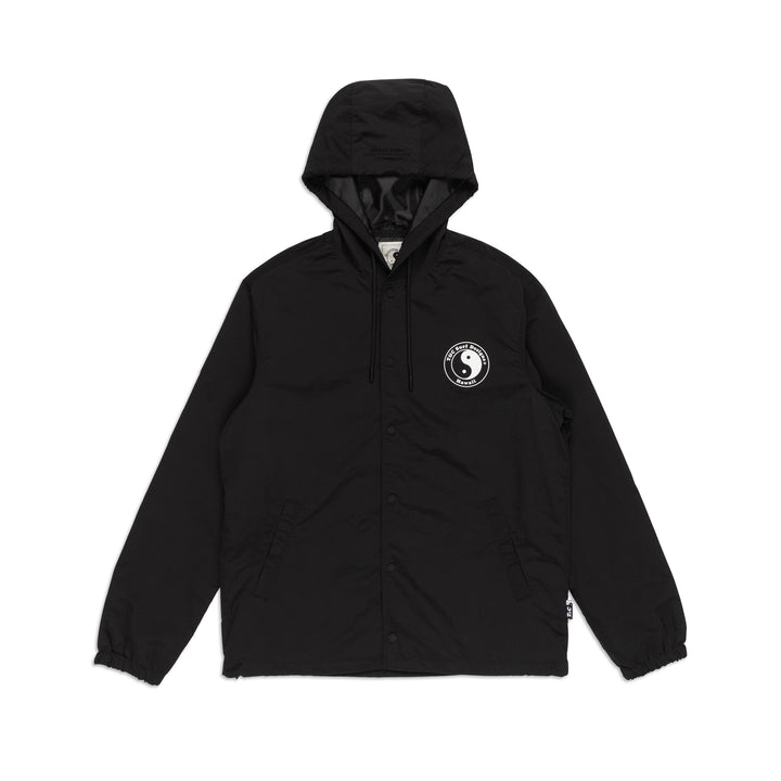 T&C Surf Designs Hooded Coach Jacket - Black