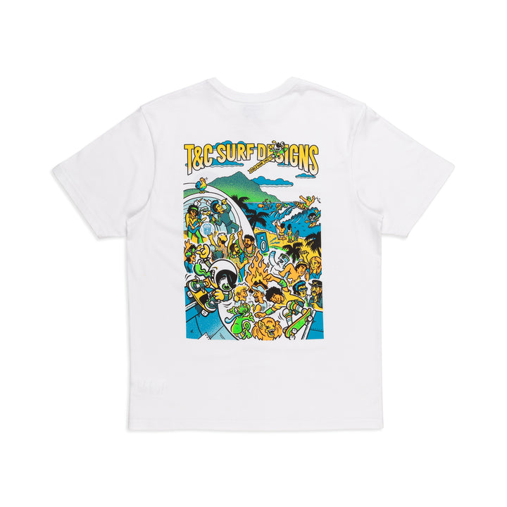 T&C Surf Designs Jon Scene S/S Tee - White