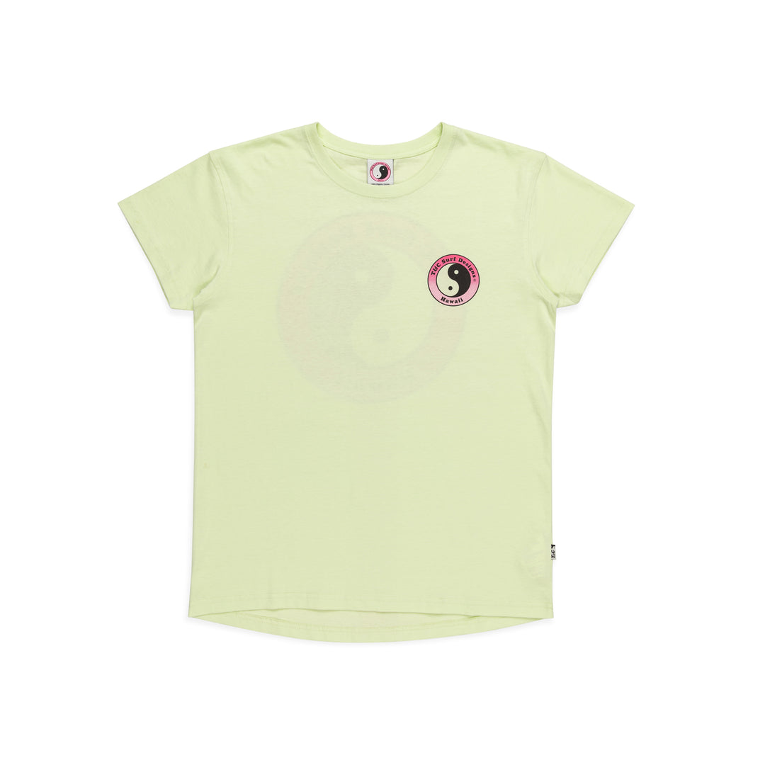 T&C Surf Designs Women YY Logo S/S Tee - Lime Cream